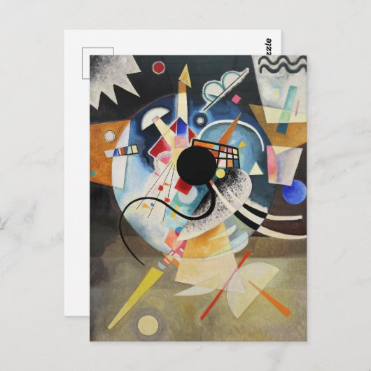 Carte Postale Kandinsky - Un centre (Devant / Derrière)