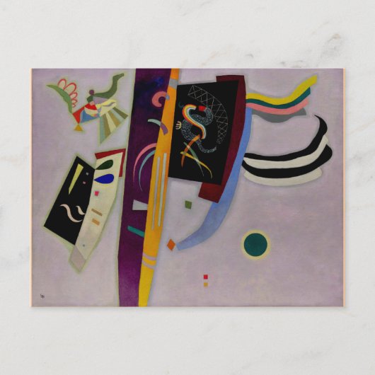 Carte Postale Kandinsky - Violet-Orange l (Devant)