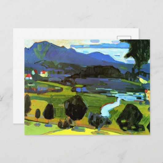 Carte Postale Kandinsky - Vue sur le Staffelsee (Devant / Derrière)