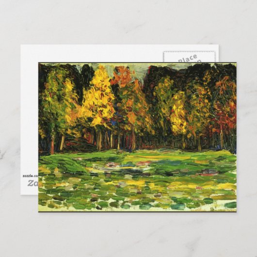 Carte Postale Kandinsky - Waldrand (Devant / Derrière)