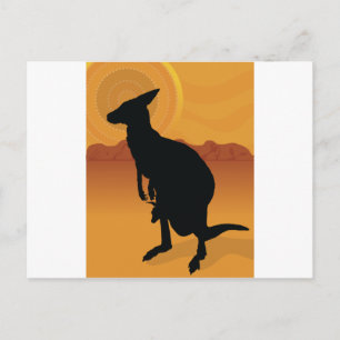 Carte Postale Kangaroo Outback