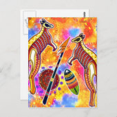 Carte Postale Kangaroo postcard (Devant / Derrière)