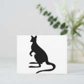 Carte Postale Kangaroo Silhouette (Debout devant)