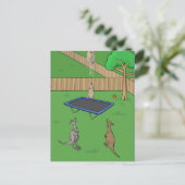 Carte postale Kangaroo Trampoline Bounce (Debout devant)