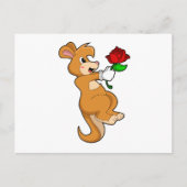 Carte Postale Kangaroo with Flower (Devant)