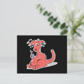 Carte Postale kangourou drôle (Debout devant)