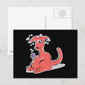 Carte Postale kangourou drôle (Devant / Derrière)