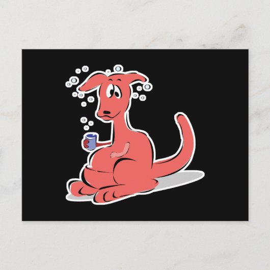 Carte Postale kangourou drôle (Devant)