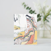 Carte Postale Kanjo : Une dame de cour (Debout devant)