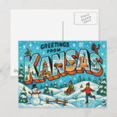 Carte postale KANSAS (Devant / Derrière)