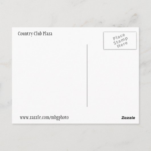 Carte Postale Kansas (Dos)