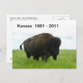 Carte Postale Kansas 1861 - 2011 (Devant / Derrière)