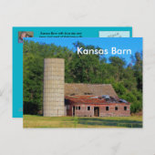 Carte postale Kansas Barn (Devant / Derrière)