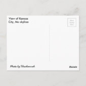 Carte Postale Kansas City, Missouri (Dos)