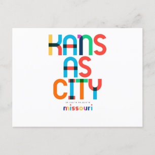 Carte Postale Kansas City Missouri milieu du XXe siècle, Art Pop