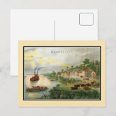 Carte Postale Kansas City MO 1850 (constituée en ville) (Devant / Derrière)