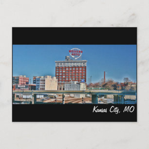 Carte Postale Kansas City, MO Bâtiment automobile Western