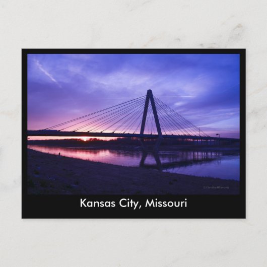 Carte Postale Kansas City, MOIS - Christopher S. Bond Bridge (Devant)