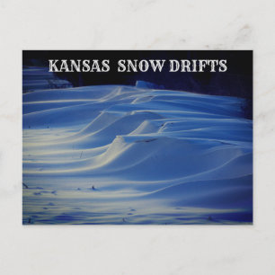 Carte postale Kansas Country Snow Drivers