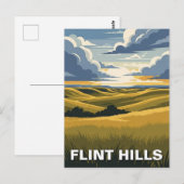 Carte Postale Kansas Flint Hills Travel (Devant / Derrière)