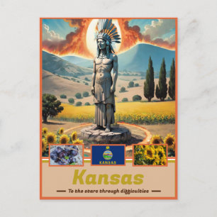 Carte Postale Kansas Kaleidoscope : Un plaisir surréel pour l'Et