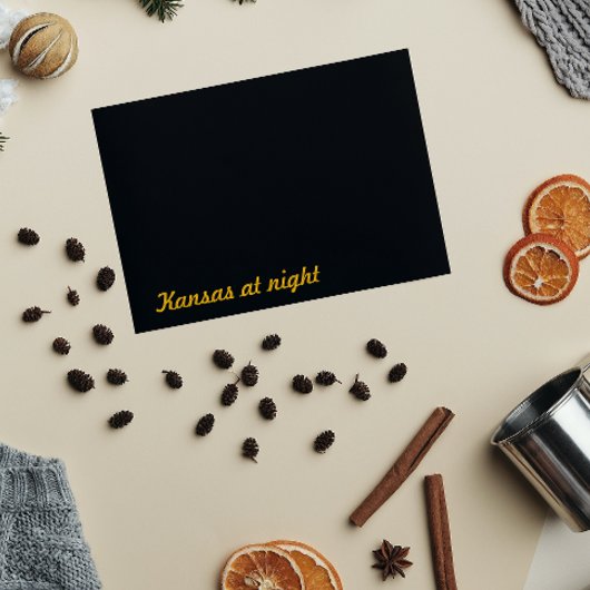 Carte Postale Kansas la nuit