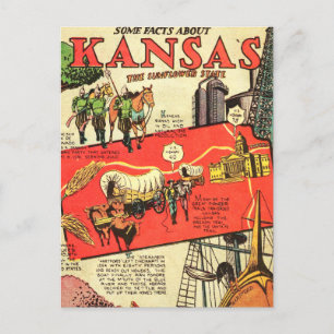Carte Postale Kansas l'État Fleur de Tournesol