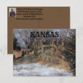 Carte postale Kansas Old Wooden Fence (Devant / Derrière)