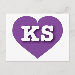 Carte Postale Kansas Purple Heart - J'aime KS