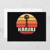 Carte Postale Kansas Retro (Devant / Derrière)