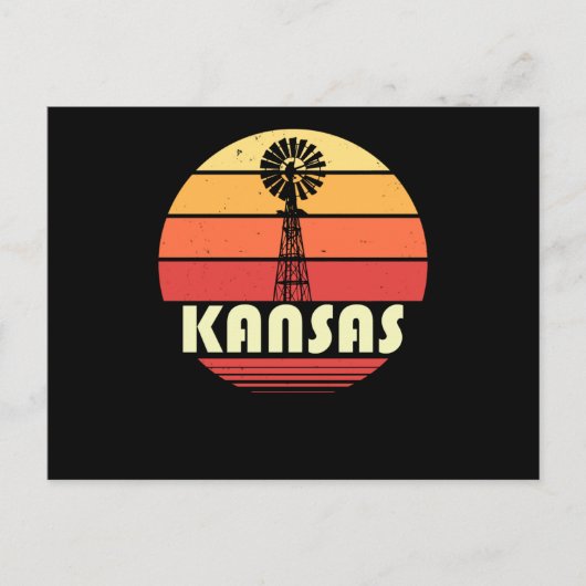 Carte Postale Kansas Retro (Devant)