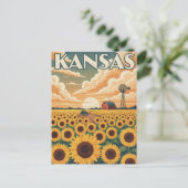 Carte Postale Kansas Travel (Debout devant)