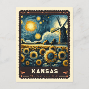 Carte Postale Kansas   Vincent Van Gogh inspiré