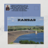 Carte postale Kansas Wilson Lake au sud de Lucas K (Devant / Derrière)