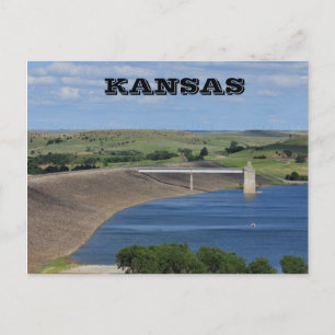 Carte postale Kansas Wilson Lake au sud de Lucas K