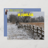 Carte Postale Kansas Winter Wonder Land Post Card. (Devant / Derrière)