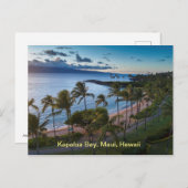 Carte Postale Kapalua Bay, Maui, Hawaii (Devant / Derrière)