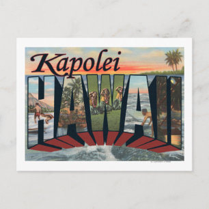 Carte Postale Kapolei, Hawaii - Scènes de grandes lettres