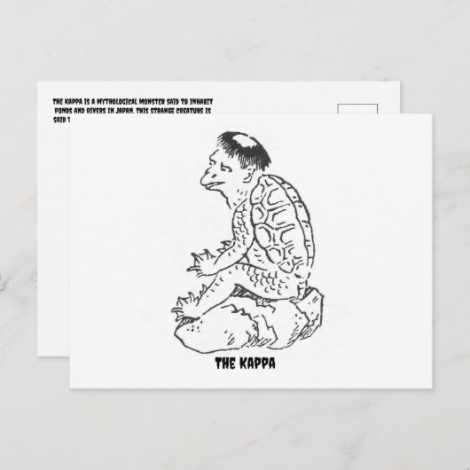 Carte postale Kappa Cryptid (Devant / Derrière)