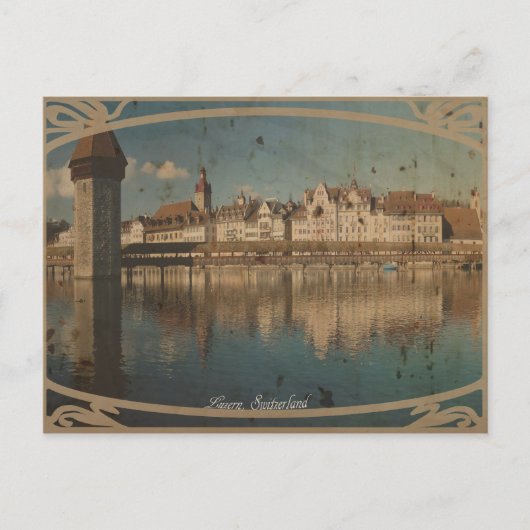 Carte Postale Kappelbruecke, Luzern (Devant)