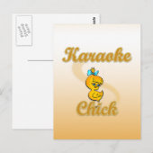 Carte Postale Karaoke Chick (Devant / Derrière)