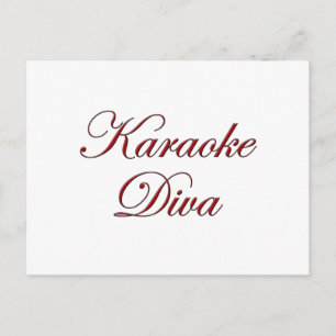 Carte Postale Karaoke Diva