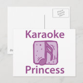 Carte Postale Karaoke Princess (Devant / Derrière)