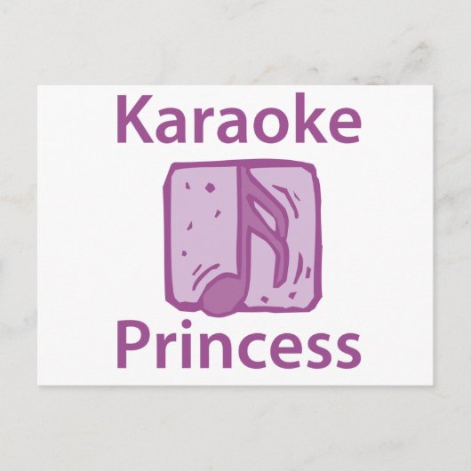 Carte Postale Karaoke Princess (Devant)