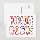 Carte Postale Karaoke Rocks (Devant / Derrière)