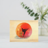 carte postale karaté (Debout devant)