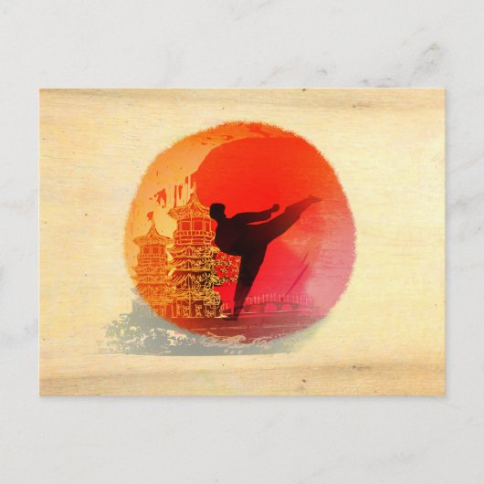 carte postale karaté (Devant)