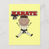 Carte Postale KARATE - African American Boy Tshirts and Gifts (Devant)