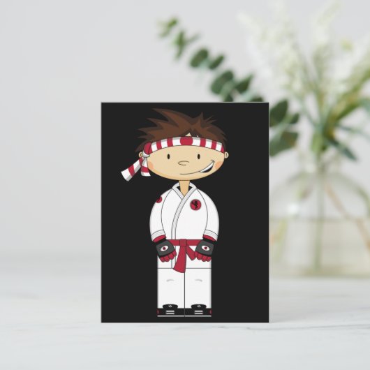 Carte postale Karate Boy (Debout devant)