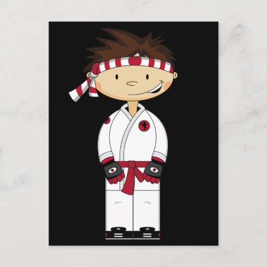 Carte postale Karate Boy (Devant)